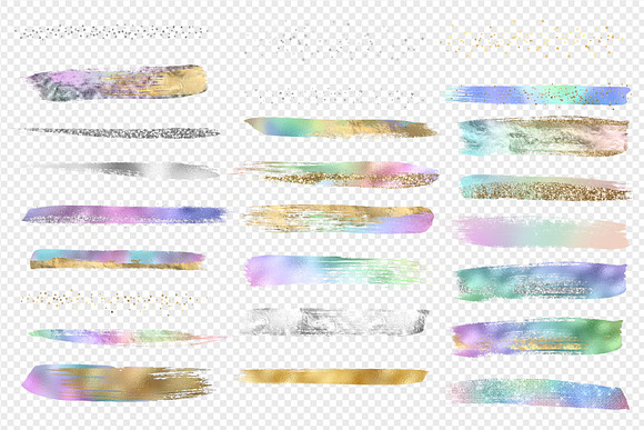 Download Rainbow Pastel Brush Strokes Pre Designed Photoshop Graphics Creative Market