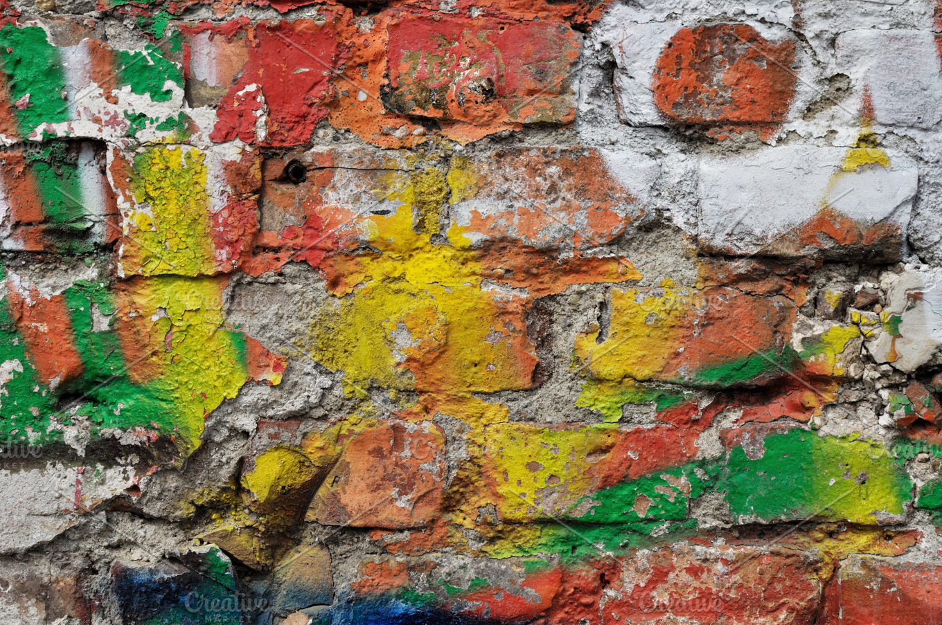 Brick Wall Graffiti Texture High Quality Abstract Stock Photos Creative Market