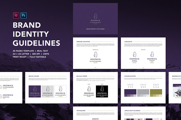 Brand Visual Identity Guidelines | Creative Illustrator Templates ...