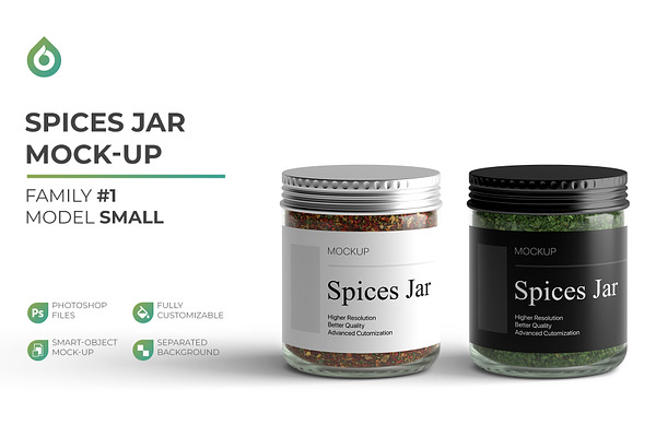 Download Spices Jar Mockup | Creative Photoshop Templates ...