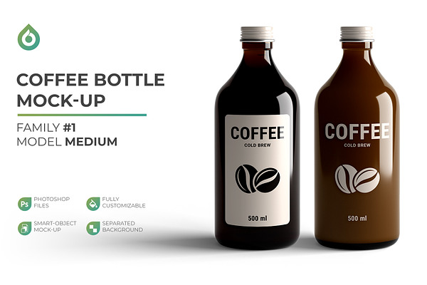 Download Coffee Bottle Mockup | Creative Photoshop Templates ~ Creative Market