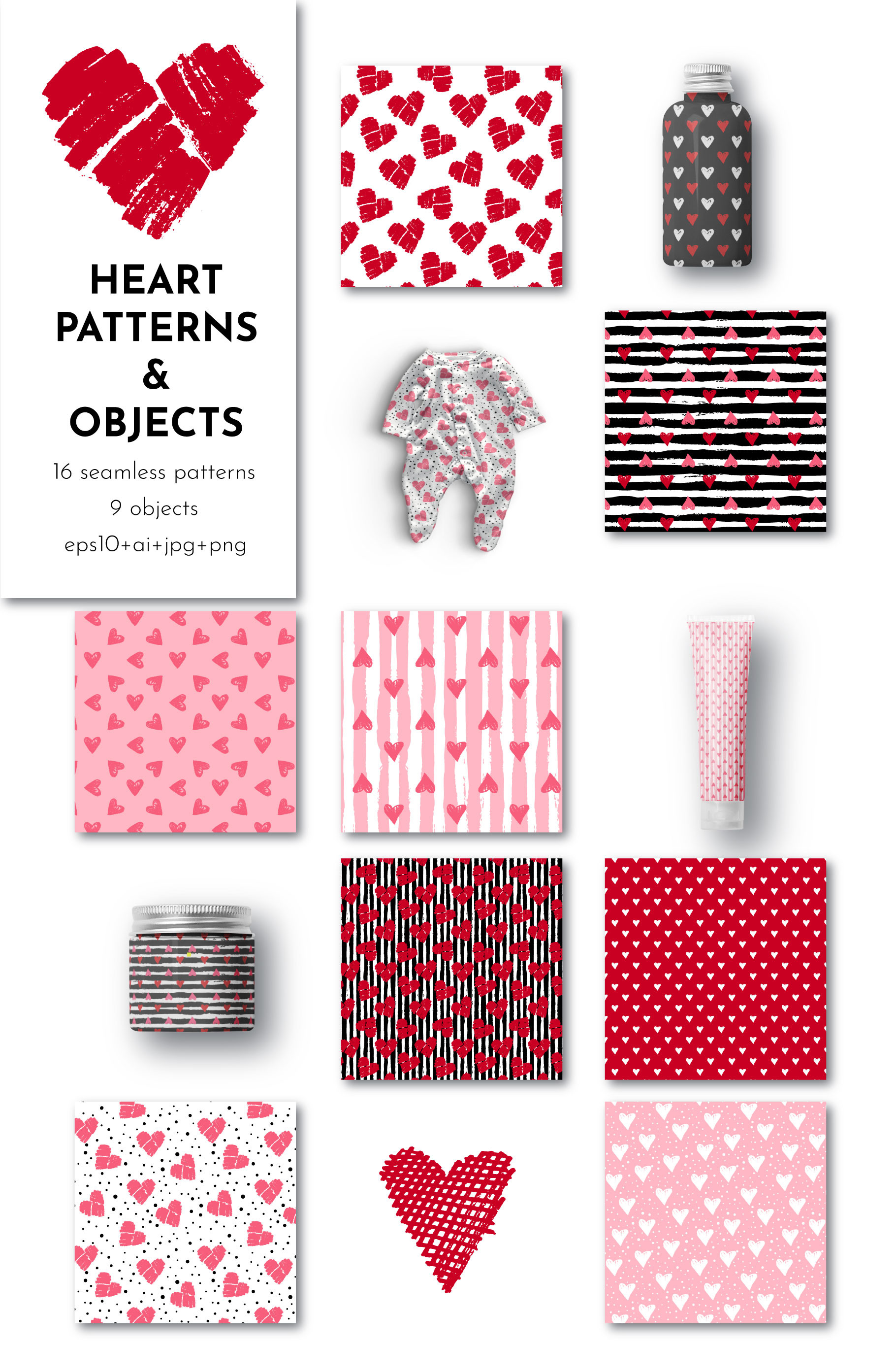 Download Heart Clipart & Pattern. Love Bundle | Pre-Designed ...