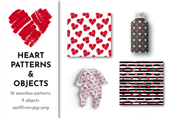 Download Heart Clipart & Pattern. Love Bundle | Pre-Designed ...