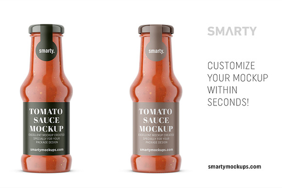 Download Tomato Sauce Mockup Creative Photoshop Templates Creative Market