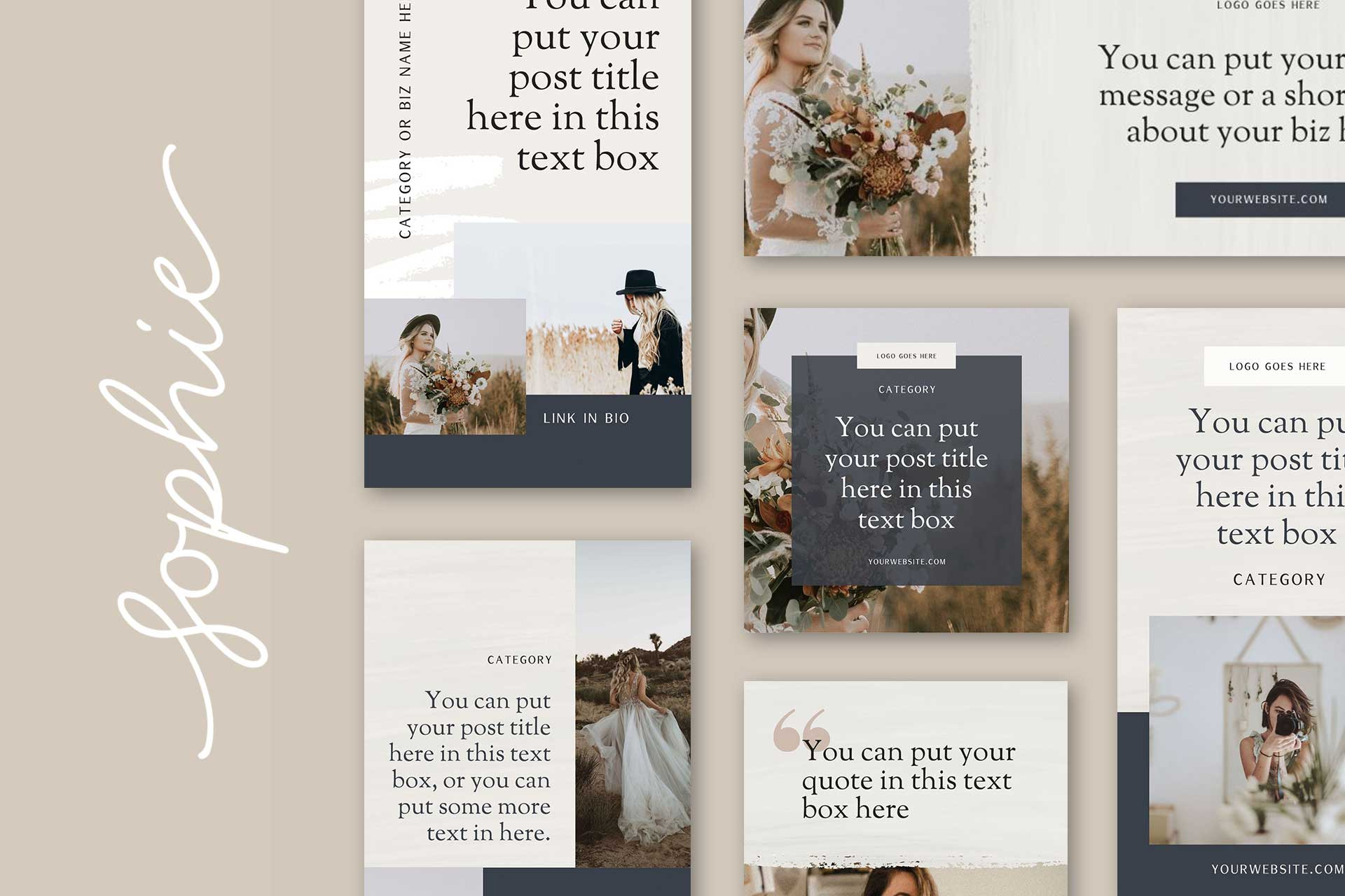 Sophie Social Media Templates | Social Media Templates ~ Creative Market