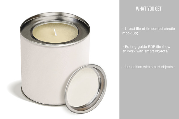 Download Candle Tin Mock Up Creative Photoshop Templates Creative Market