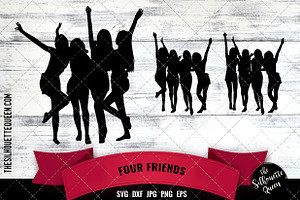 Download Women Best Friends Svg Pre Designed Vector Graphics Creative Market