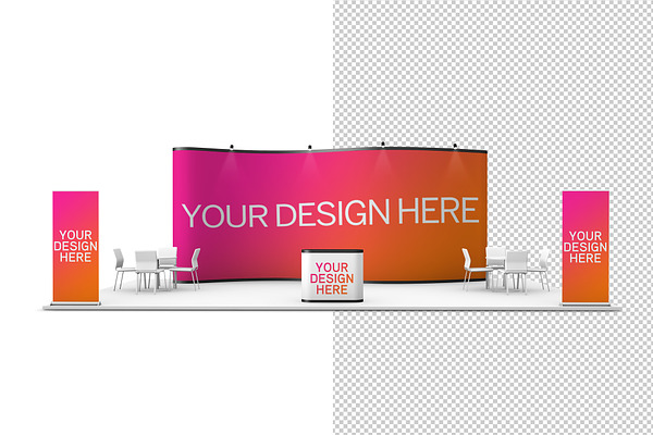 Download Trade Show Exhibition Stands Mockup For Branding Free Psd Mockups Exclusive Object For Branding And Packaging Design