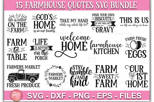 Download Farmhouse Svg Bundle Pre Designed Illustrator Graphics Creative Market PSD Mockup Templates