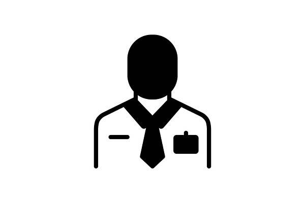 Employee Worker Icon Pre Designed Illustrator Graphics Creative Market