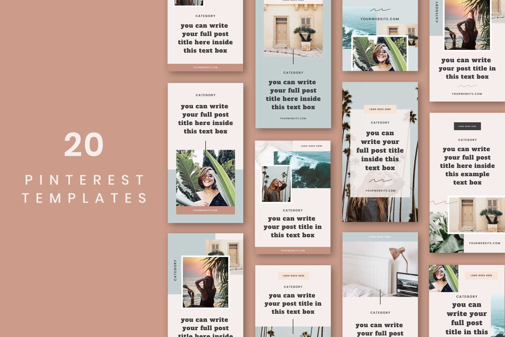 Minnie Pinterest Templates | Social Media Templates ~ Creative Market