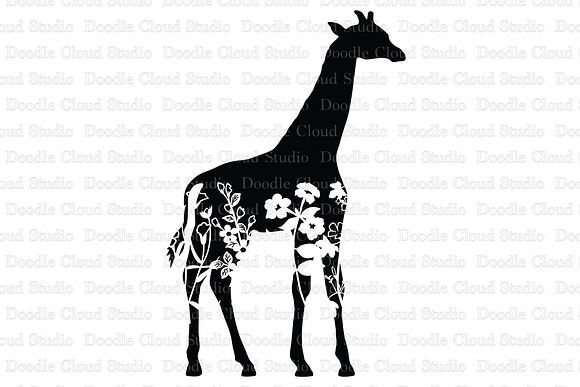 Download Floral Giraffe Svg Giraffe Clipart Pre Designed Photoshop Graphics Creative Market