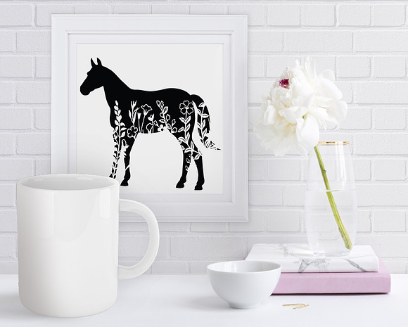 Free Free Floral Horse Svg SVG PNG EPS DXF File