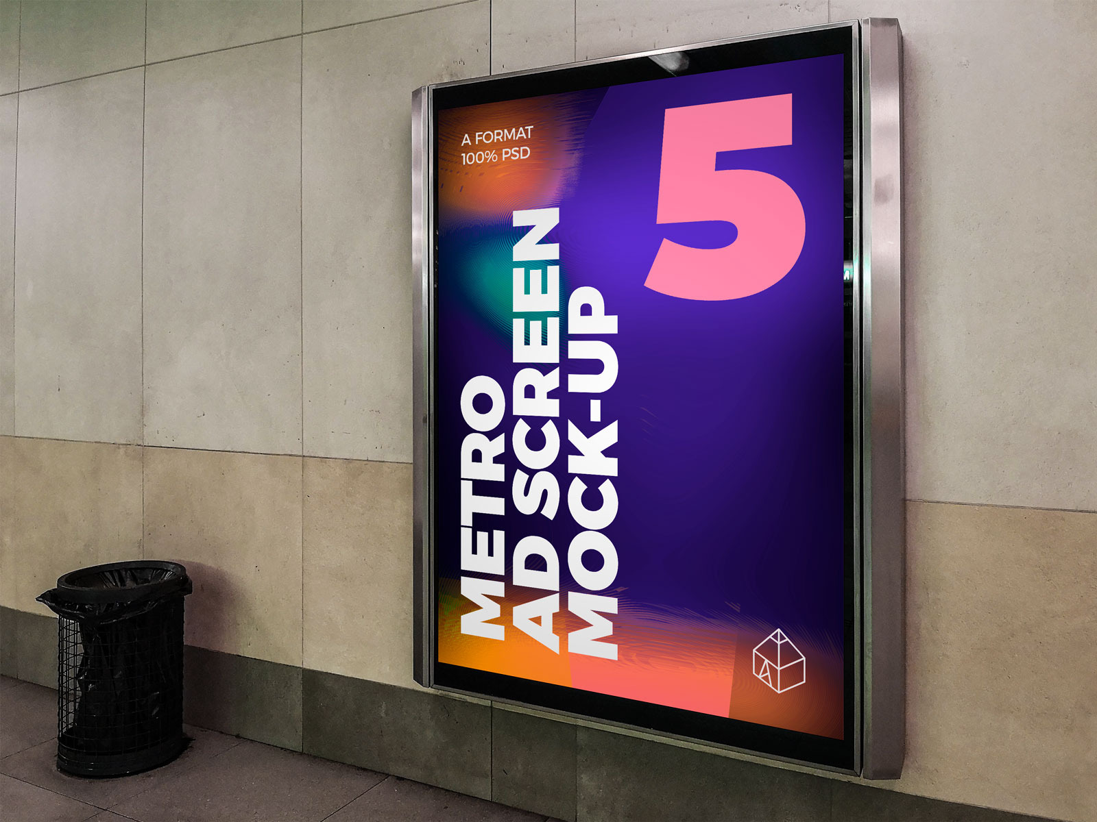 Download Creativemarket Metro Underground Ad Scr Mockup Set Free Download Godownloads PSD Mockup Templates