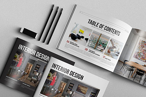 Interior Design Brochure | Creative InDesign Templates ~ Creative Market