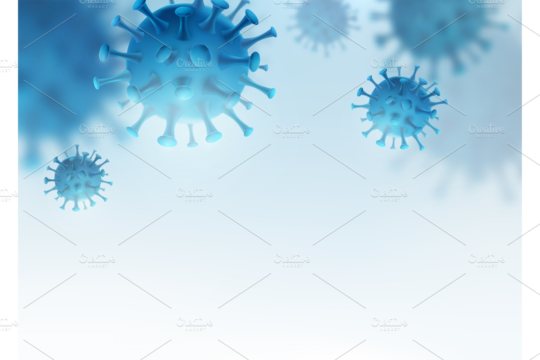 Virus, bacteria vector background | Pre-Designed Vector Graphics