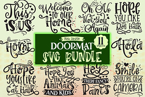 Download Doormat Svg Bundle Pre Designed Illustrator Graphics Creative Market