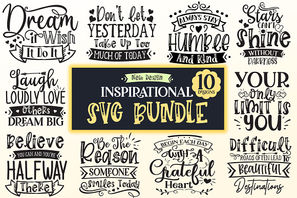 Download Inspirational Svg Bundle Pre Designed Illustrator Graphics Creative Market