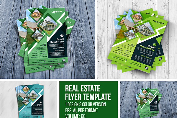 Real Estate Creative Flyer Template Creative Illustrator Templates Creative Market