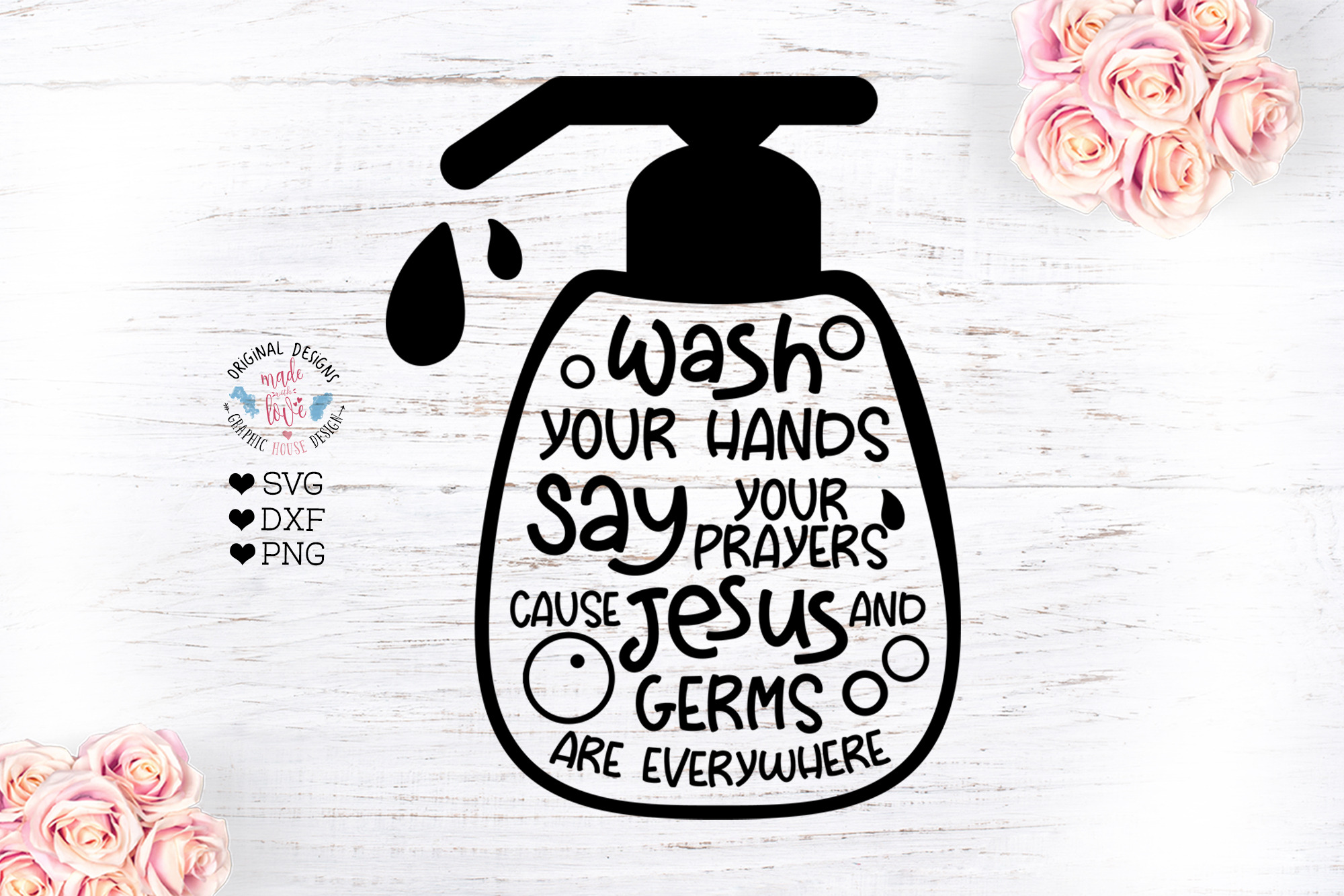 Wash Your Hands Sign Cut File Pre Designed Photoshop Graphics Creative Market