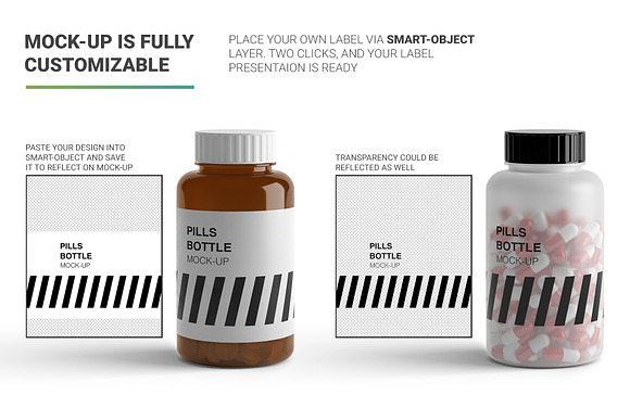 Download Pills Bottle Mockup Creative Photoshop Templates Creative Market