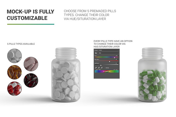 Download Pills Bottle Mockup Creative Photoshop Templates Creative Market