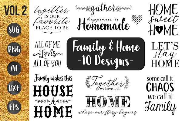 Download Svg Family Makes This House A Home Pre Designed Vector Graphics Creative Market