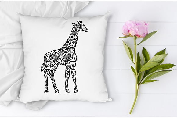 Download Giraffe Mandala Svg Giraffe Clipart Pre Designed Photoshop Graphics Creative Market