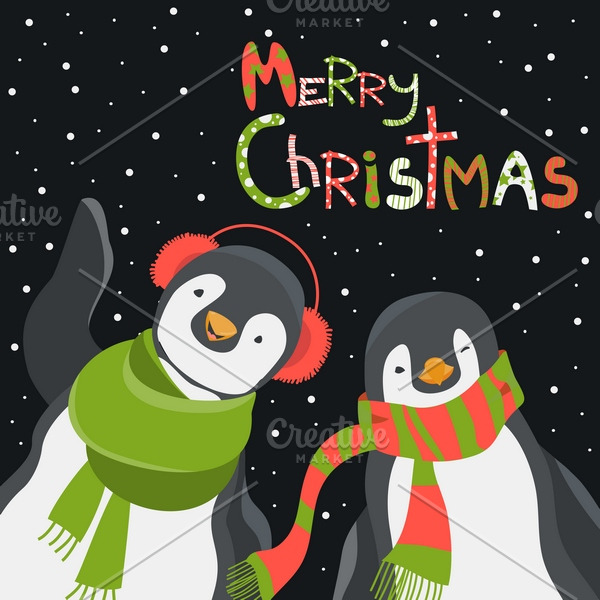 Funny penguins friends | Pre-Designed Illustrator Graphics ~ Creative ...