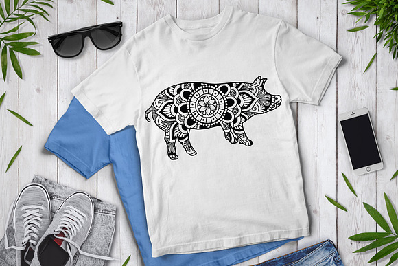 Download Pig Mandala Svg Piglet Mandala Svg Pre Designed Photoshop Graphics Creative Market