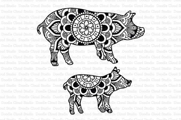 Download Pig Mandala Svg Piglet Mandala Svg Pre Designed Photoshop Graphics Creative Market PSD Mockup Templates