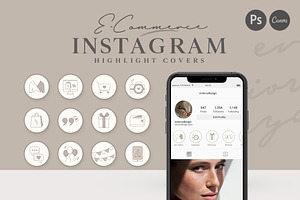 Transparent Black Instagram Icons | Creative Photoshop Templates