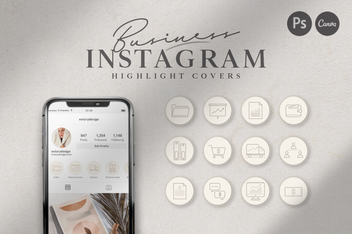 Instagram Highlight Business | Social Media Templates ~ Creative Market