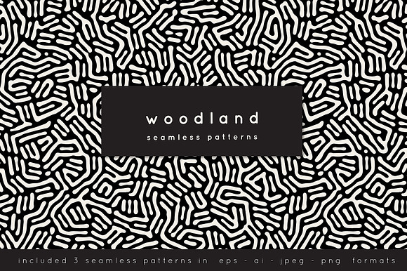 Download Woodland Seamless Patterns Set Pre Designed Photoshop Graphics Creative Market