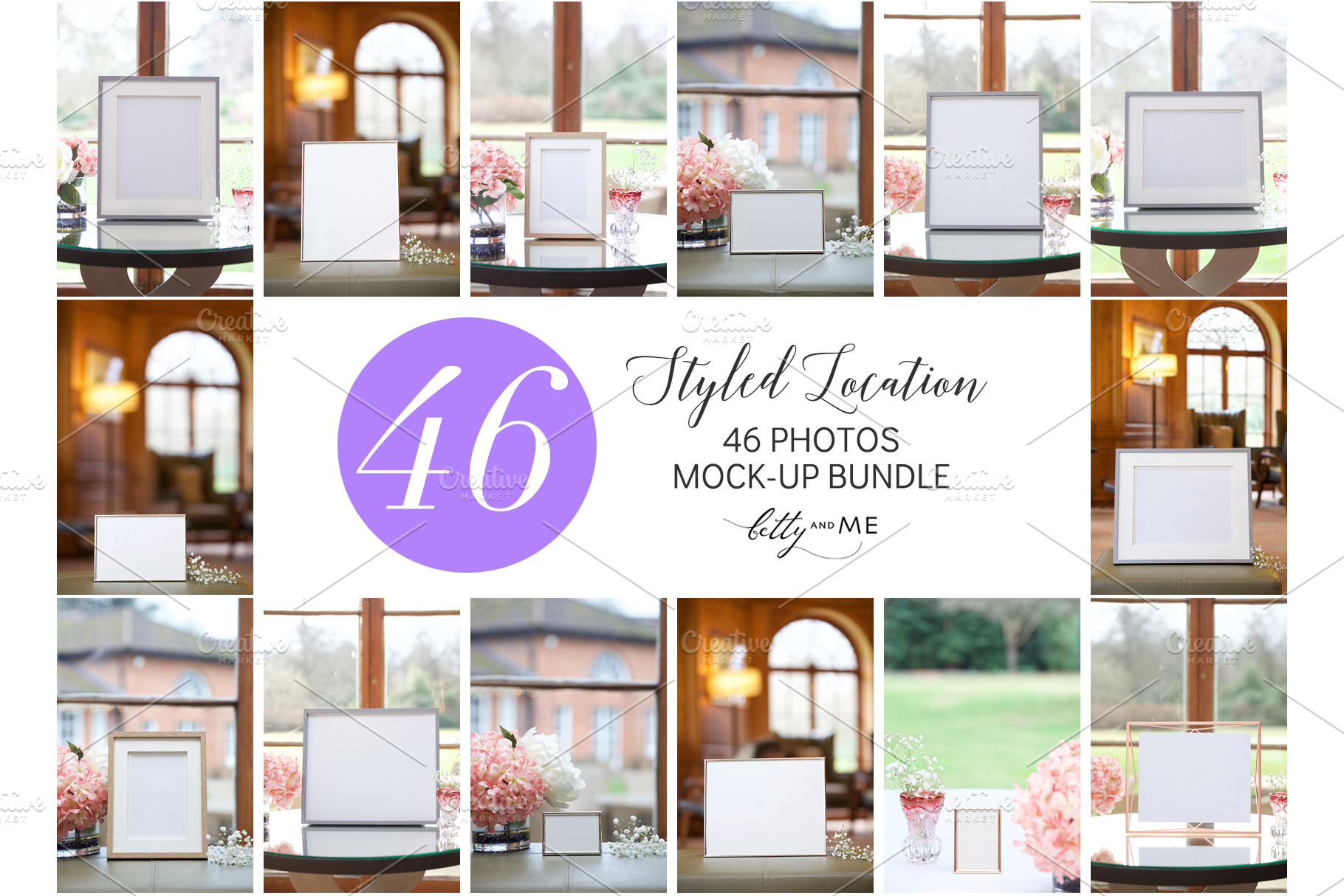 Download Frame Mockup Bundle Country House Creative Photoshop Templates Creative Market