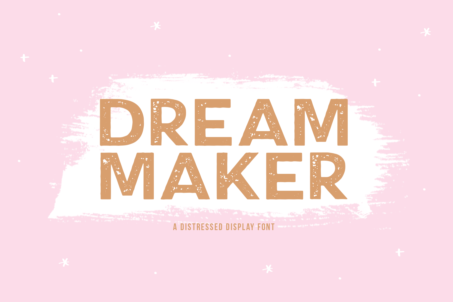 Dream Maker Distressed Font Stunning Sans Serif Fonts Creative Market