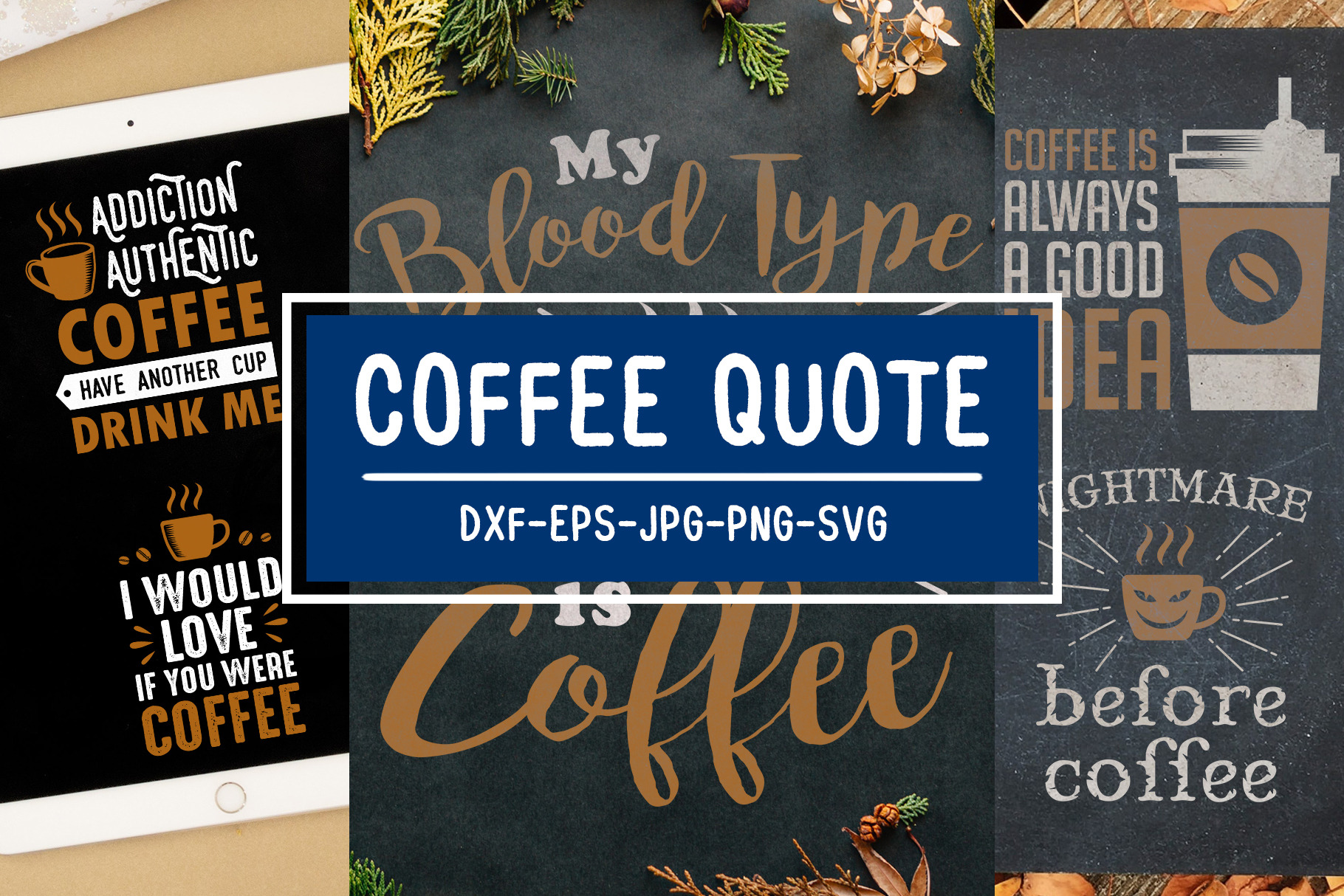 Download Coffee Quotes Svg Cricut Pre Designed Photoshop Graphics Creative Market 3D SVG Files Ideas | SVG, Paper Crafts, SVG File