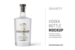 Download Frosted Vodka Bottle Mockup Creative Photoshop Templates Creative Market