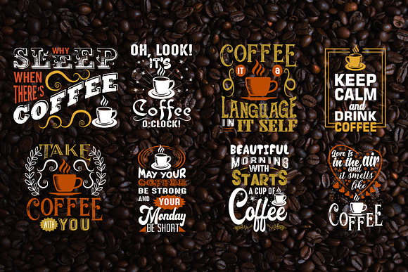 Download Coffee Quotes Svg Files Vol 5 Pre Designed Photoshop Graphics Creative Market