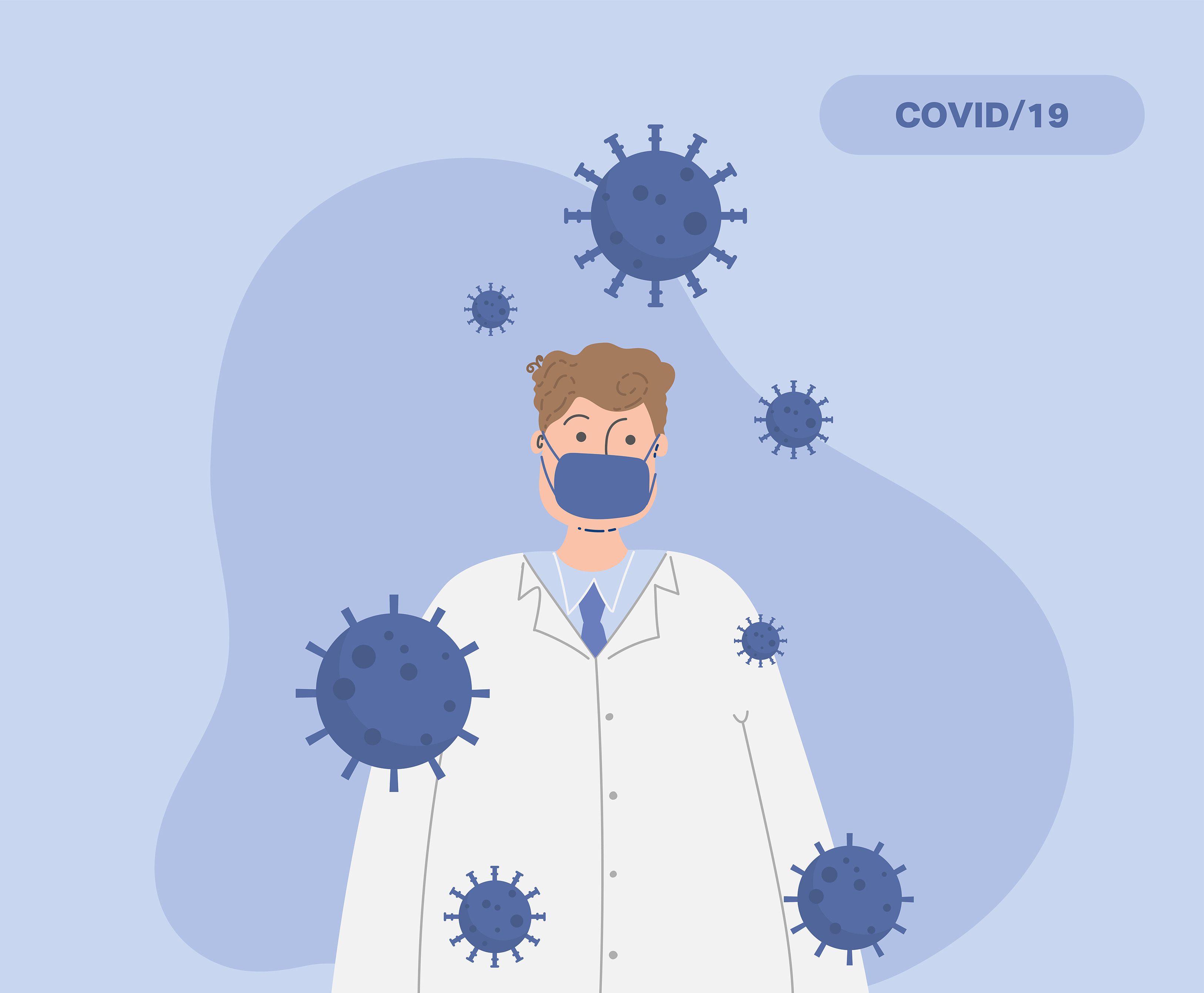 doctor protect from coronavirus. | Vector Graphics ~ Creative Market