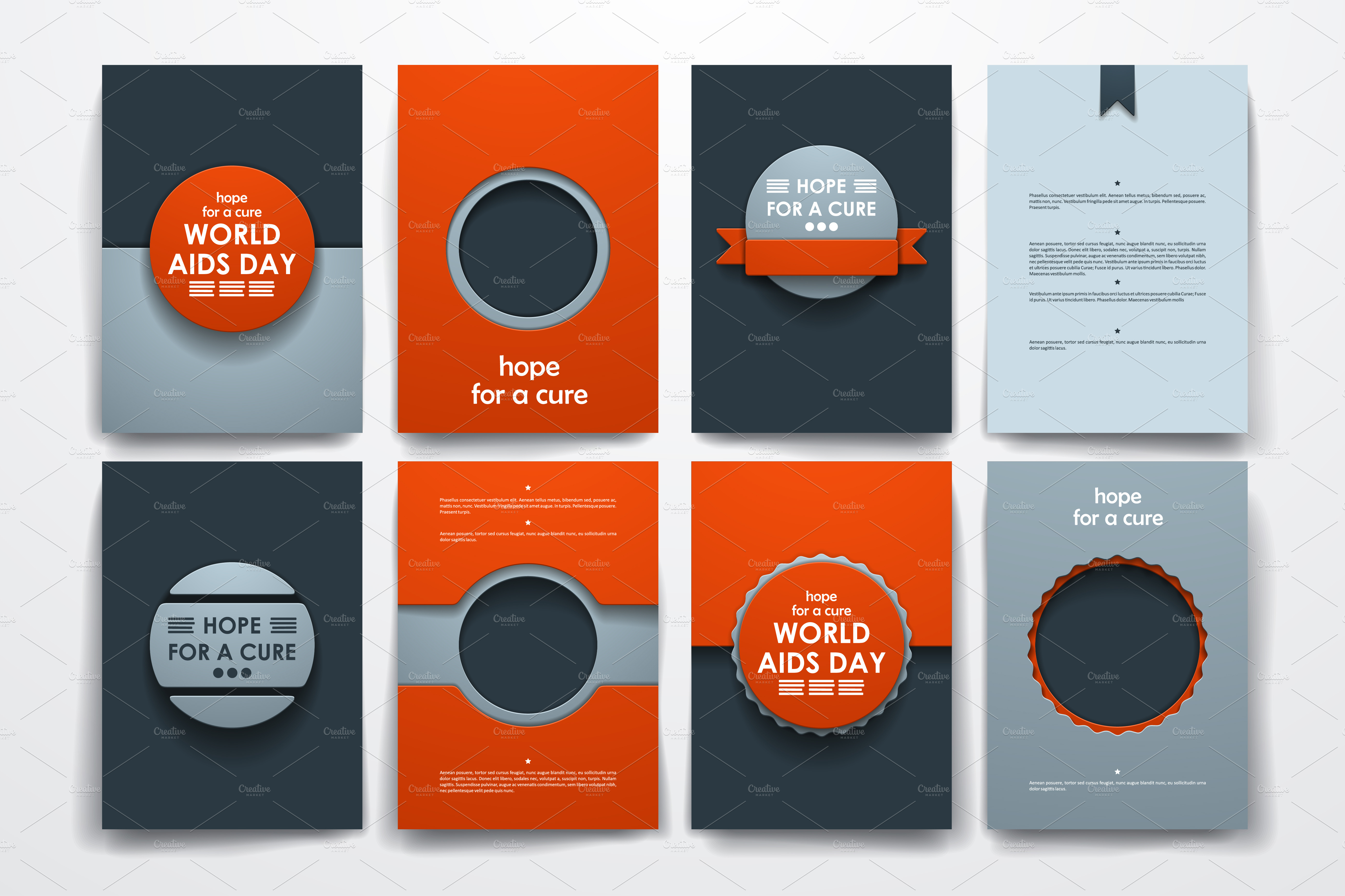 World AIDS Day. Brochure Templates