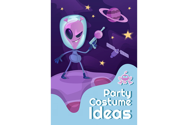 Party Costume Ideas Poster Creative Illustrator Templates Creative Market