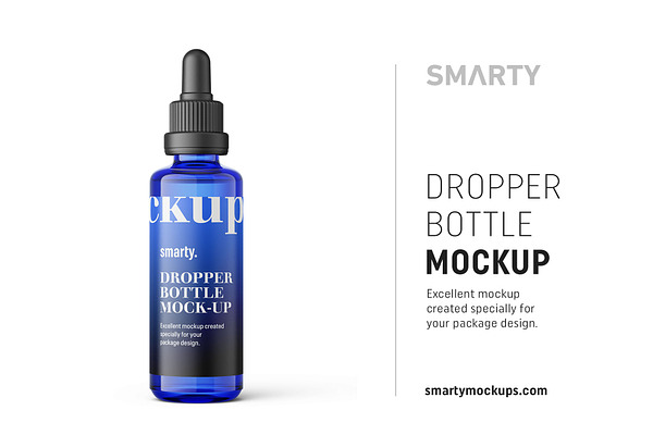 Download Blue Cosmetic Bottle Mockup Creative Photoshop Templates Creative Market