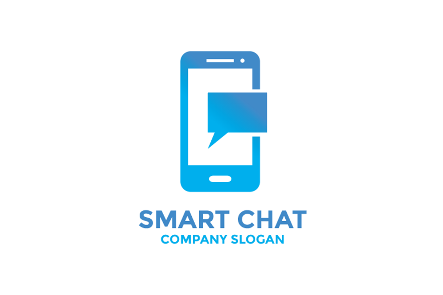 Smart Chat Logo Creative Illustrator Templates Creative Market