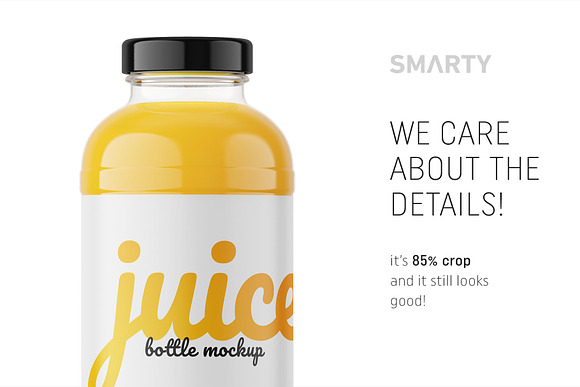 Orange juice bottle mockup - Smarty Mockups