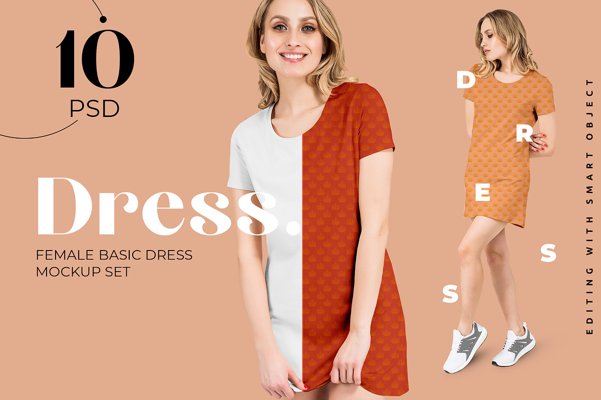 Download Women's Dress Mockup Set | Creative Photoshop Templates ...