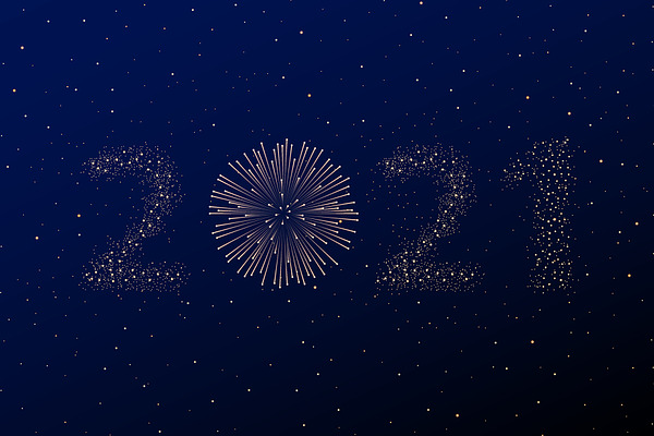 Firework 2021 New Year Concept Pre Designed Illustrator Graphics Creative Market