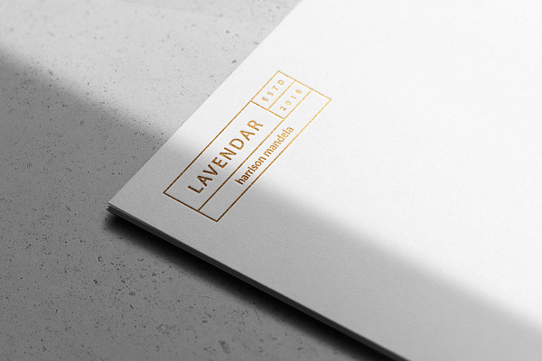 Download Logo Mockup Paper Gold | Creative Photoshop Templates ...