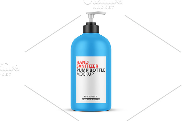 Download Hand Sanitizer Pump Bottle Mockup Creative Photoshop Templates Creative Market