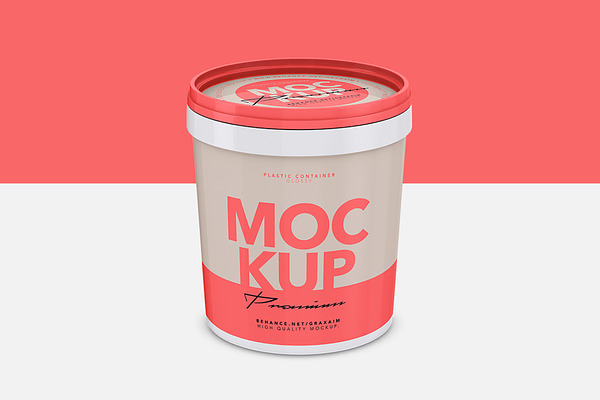 Download Yogurt Cup High Angle Mockup Creative Photoshop Templates Creative Market